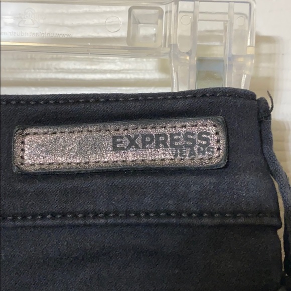 *SOLD*Express Jean Leggings Black Size 0R - Picture 6 of 6